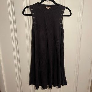 Black size Small Eyeshadow brand suede dress